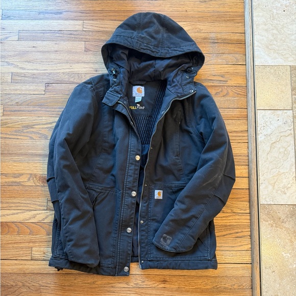 Carhartt Jackets & Blazers - Carhartt Black Hooded Jacket